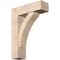Ekena Millwork Thorton Block Smooth Bracket w/ Offset Brace, Douglas Fir, 7 1/2"W x 24"D x 32"H BKT0806X24X32THR05SDF - alternate 1